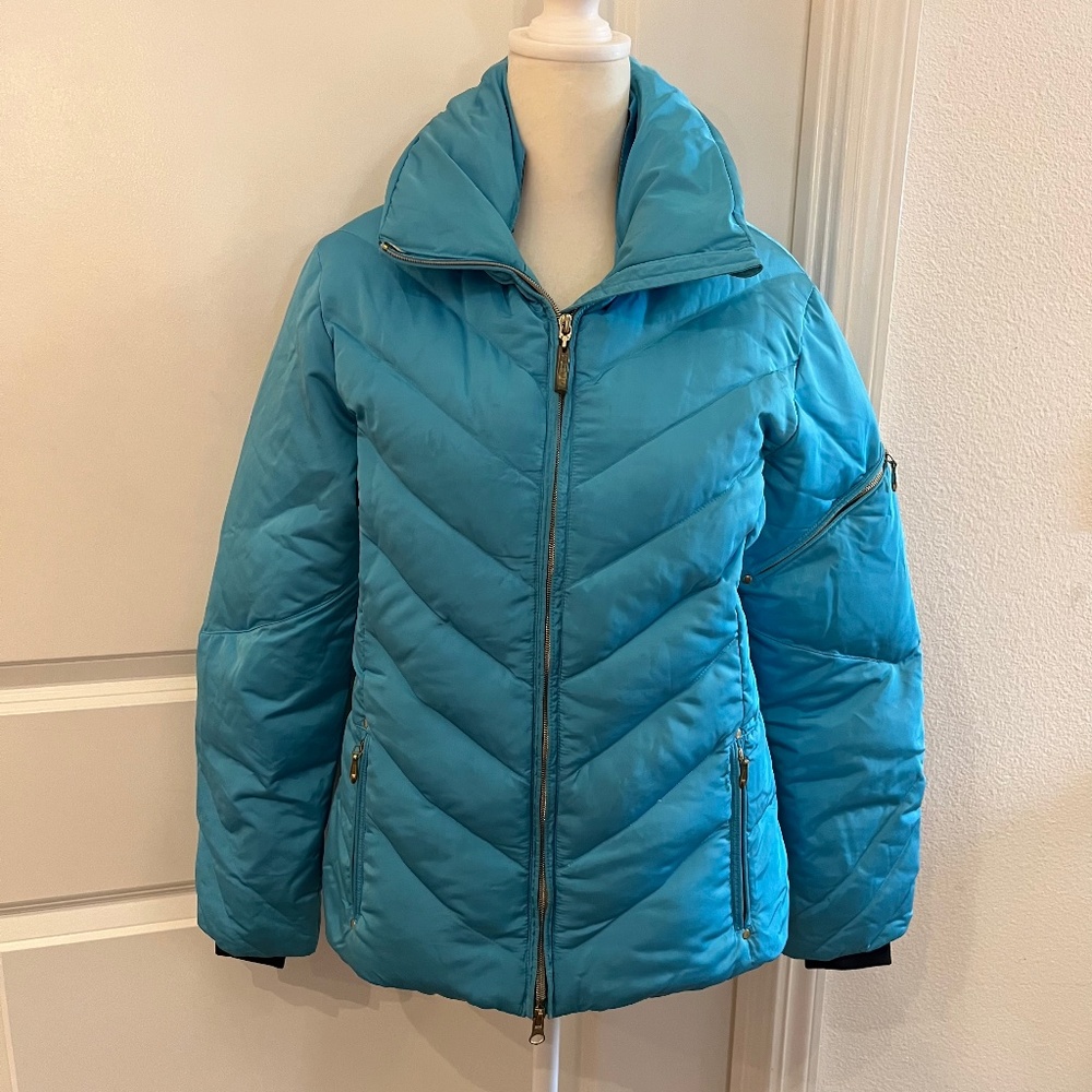 Skea Down Women’s Ski Jacket Size 4 Turquoise
